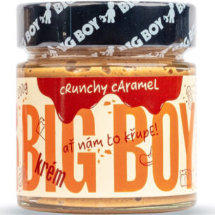 BigBoy Crunchy Caramel – arašídový krém se slaným karamelem a rýžovými křupavými kuličkami 200 g