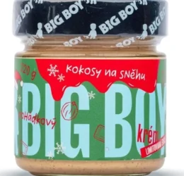 BigBoy Kokosy na sněhu – Lískový krém s kokosem a bílou čokoládou 220 g