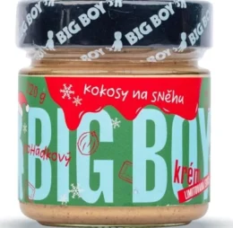 BigBoy Kokosy na sněhu – Lískový krém s kokosem a bílou čokoládou 220 g