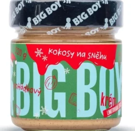 BigBoy Kokosy na sněhu – Lískový krém s kokosem a bílou čokoládou 220 g