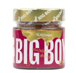 BigBoy Zlatonka – sladký lískový krém s kousky křupavých oříšků a kakaem 220 g