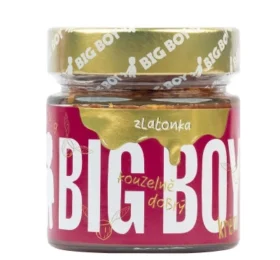 BigBoy Zlatonka – sladký lískový krém s kousky křupavých oříšků a kakaem 220 g