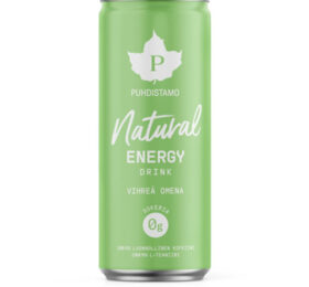 Natural Energy Drink 330 ml – green apple