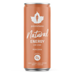 Natural Energy Drink 330 ml – peach