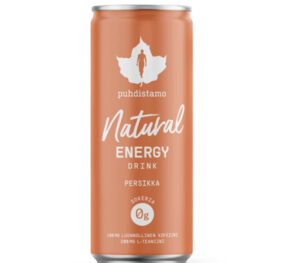 Natural Energy Drink 330 ml – peach